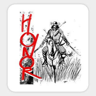 Samurai on horse Sticker